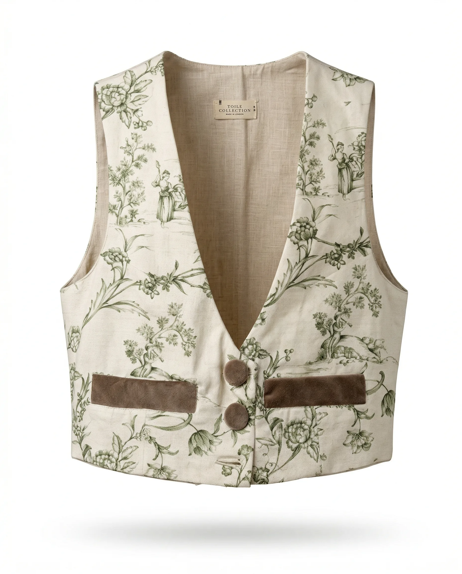 Chaleco Floral Bordado