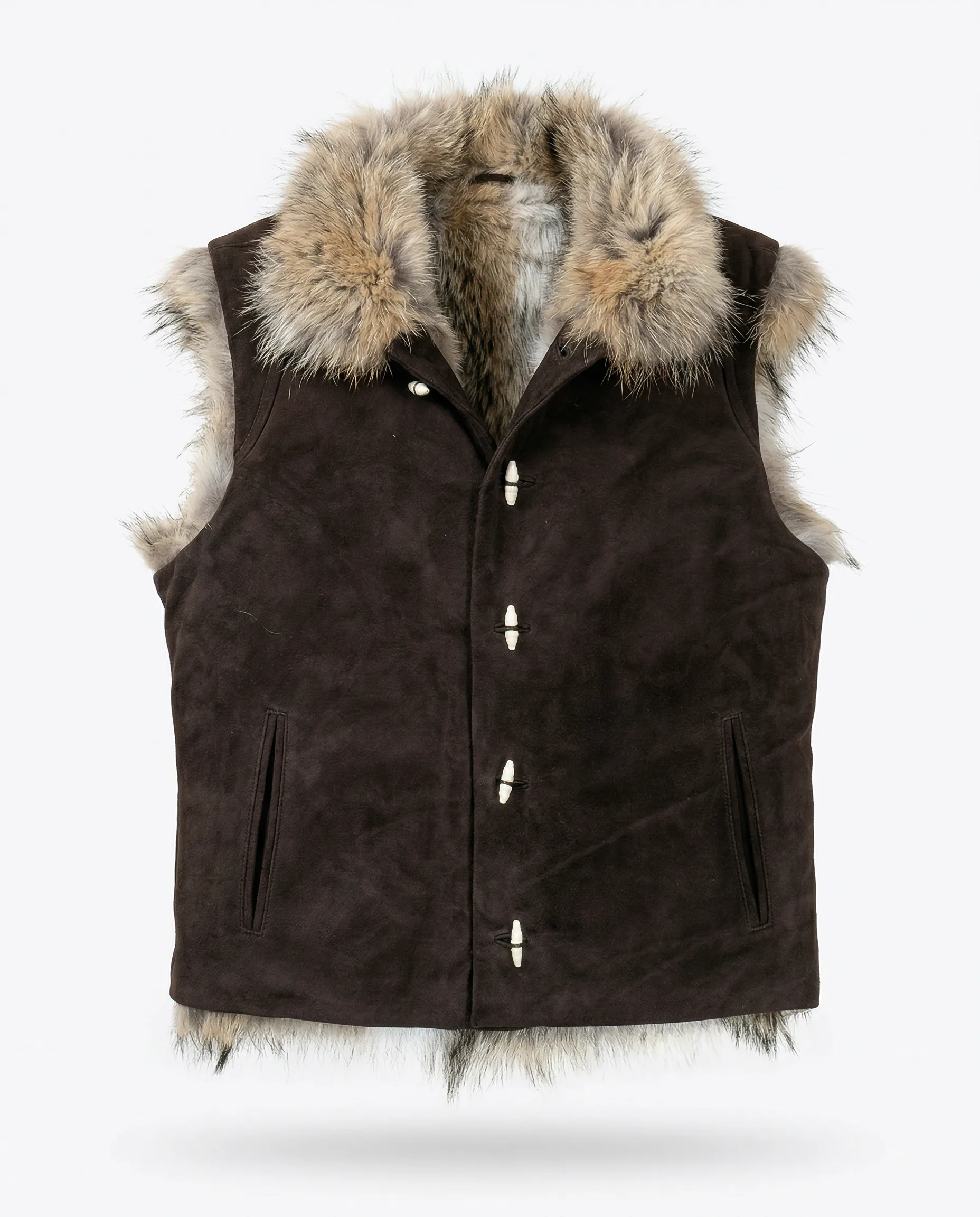 Chaleco Fur Bone Toggles